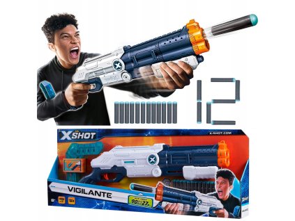 X-Shot SHOTGUN Vigilante + 12 NERF BODOV_0