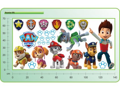 Sada samolepiek na stenu PSI PATROL XXL_0