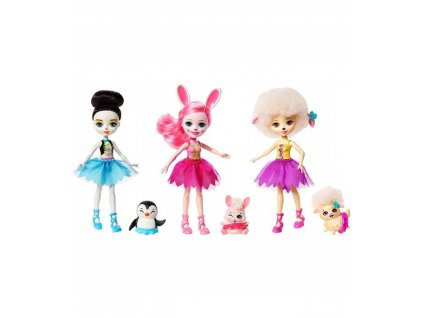 ENCHANTIMALS FRH55 TRZY LALKI ZE ZWIERZATKAMI