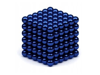 NeoCube 5mm 216 Magnetických Guličiek Modrá_0