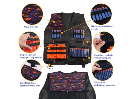 PRÉMIOVÉ PRÍSLUŠENSTVO K CIEĽOM VEST ŠÍPKY NERFS_2