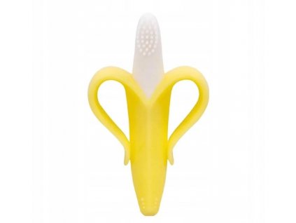 Baby banánový zubor s masážnou kefkou na opice_0