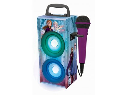 Frozen 2 karaoke AUX Bluetooth LED mikrofón_0