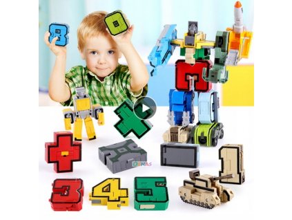 Transformátory Roboty 15ks Počet číslic Č._0