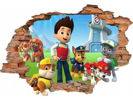 Samolepky na stenu 3D Paw Patrol Rozprávky 100x70cm_0