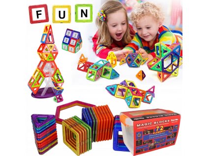 Stavebné magnetické bloky, 72-kanálový kmeň Z214_0