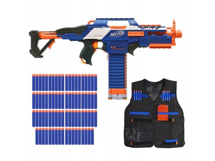 AUTOMATICKÁ NERF RAPIDSTRIKE + VESTA A PRÍSLUŠENSTVO_6