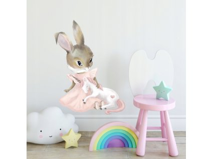 PASTEL RABBIT UNICORN STICKER VEĽKOSŤ S._0