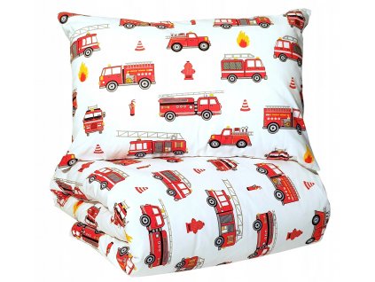 OBLIEČKY 140X200 AUTA, OCHRANA PRE DIEŤA POŽIARU TRUCK_2