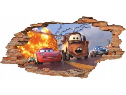 NÁLEPKY NA STENY Diera ZYGZAK CARS 2_2