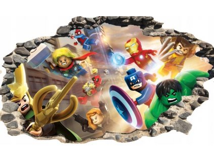 Lepidlo na stenu LEGO MARVEL otvor AVENGERS HIT_4