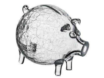 Pokladničky VEĽMI VEĽKÉ presklené PRASIATKO SKLO MRAZENÉ_0