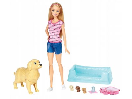 NARODENIE ŠTENIATOK BARBIE + PSA - FBN17_1