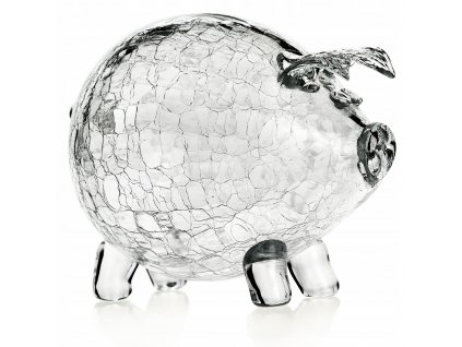 Pokladničky - Veľké sklenené prasiatko v DAROM \Praskanie'_0