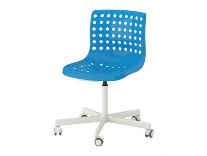 IKEA otočná stolička SKALBERG / SPORREN modrá_0