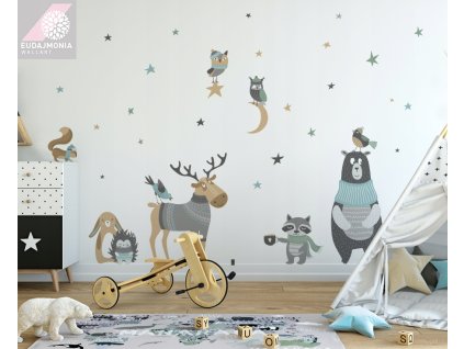 Steny odtlačkový ELK a voľne žijúcich zvierat XL_0