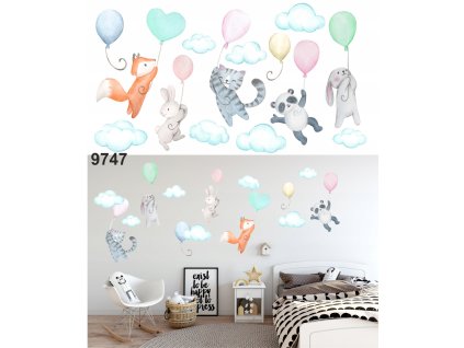 detské nálepky na nástenné balóniky s balónom 200_0