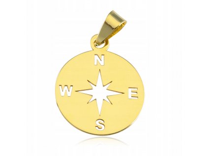 ZLATÝ PRÍVESOK VETERNÁ RUŽICA KOMPASU PR.333 - NOVÉ_0