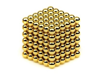 Neo Cube 216 5mm Magnetické Guličky NeoCube Zlato_0