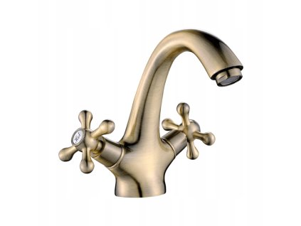 MIEŠAČKA STILO Umyvadlo + ZAPOJIČKA RETRO MOSADZ_0