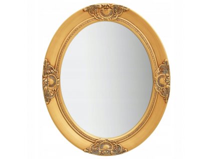 Barokové nástenné zrkadlo, 50 x 60 cm, zlaté_0