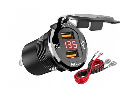 DVOJITÁ USB QC ZÁSUVKA VSTAVANÁ NABÍJAČKA B9H_0