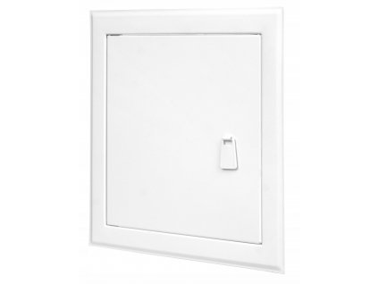 Revízne dvierka - Dvere revízny smaltované biela 15x25 rukoväť_0