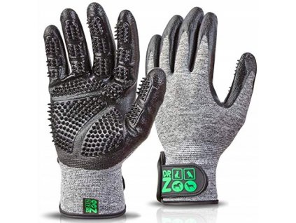 Hrebeň, kefa pre psa -  Rukavice na umývanie Sierski Dr ZOO veľkosť L_0