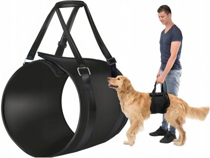 Trixie rehabilitácia POSTROJ pre PSOV čierny, L-XL_0