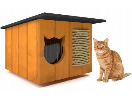 Škrabadlo pre mačku -  Drapak + Budka Budka Budína Chata Chata_0