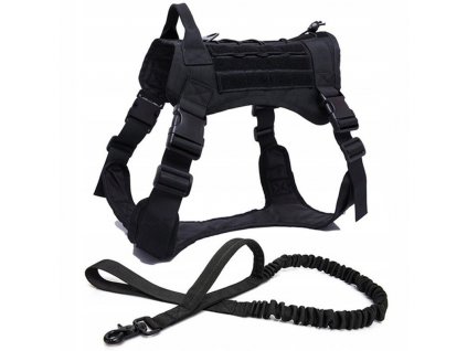 Postroj, popruh pre psa -  Vesta taktické rovnátka pre pes vodítko l_0
