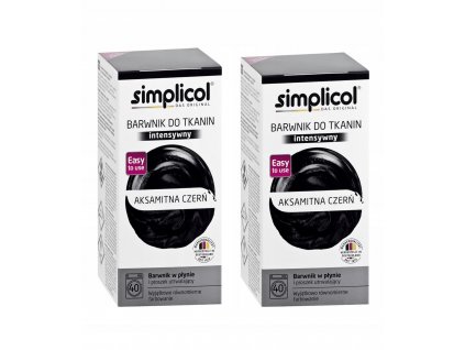 SIMPLICOL FAREBNÉHO ATRAMENTU PRE TEXTILNÉ OBLEČENIE BLACK DUO_0