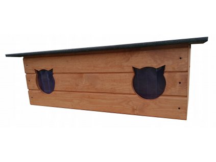 Pelech pre Mačky - Dvojitý Buda pre mačky s záclonami, Kota Hut_0