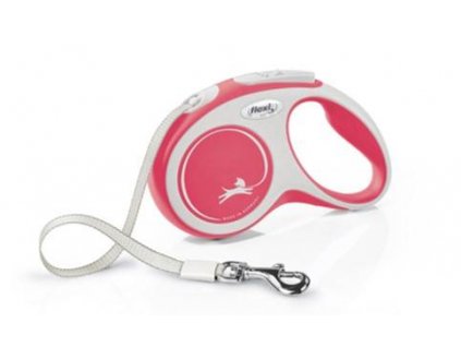 Vodítko pre psa -  FLEXI NOVÉ COMFORT S 5M Páska až 15kg červená_0