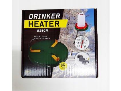 OHRIEVAČ vody v poidłach pre hydinu, holuby, 25 cm_0