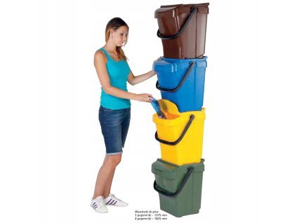 SADA NÁDOB NA TRIEDENIE ODPADU 4x 40 L_0