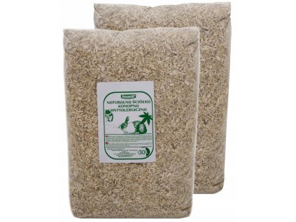 Konopná hypoalergénna podstielka pre hlodavce 2 x 30L_0