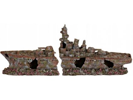 TRIXIE Dekorácie pre akvárium Potopenú loď 70 cm_0