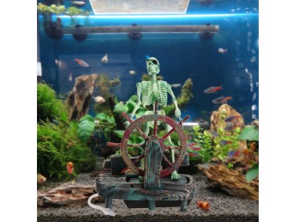 Pirát kostra za volantom ORNAMENT PRE AKVÁRIUM_0