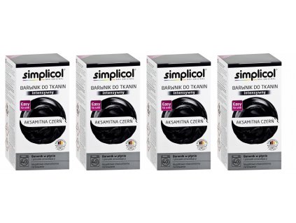 Farba Simplicol farbivo pre tkaniny oblečenia BLACK x 4_0