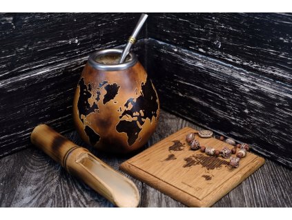 Matero Karty pre Yerba Mate Fľaše zdobené ručne_0