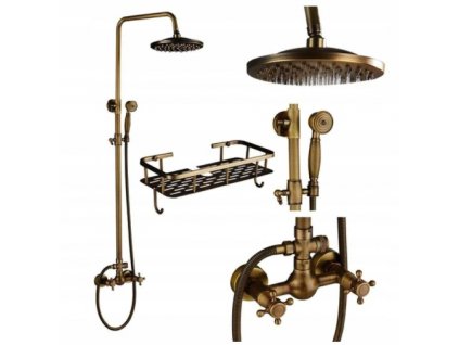 Retro SPRCHOVÁ súprava s poličkou_0