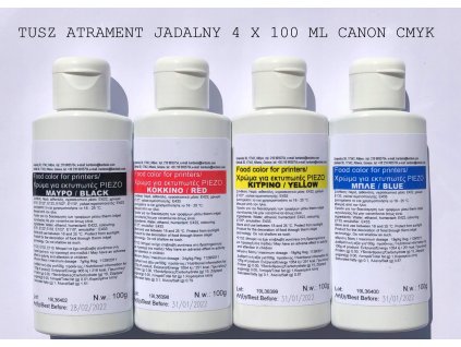 ATRAMENT ATRAMENT JEDÁLEŇ 4 X 100 ML CANON CMYK_0