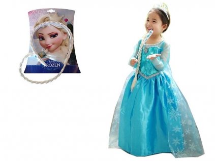Elsa Frozen - Mrazené šaty Elsa Land of Ice 6-7 rokov Model E1_0