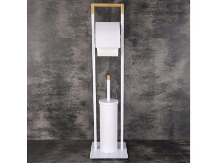 STOJAN WC PAPIER + WC KEFA, BIELA_0