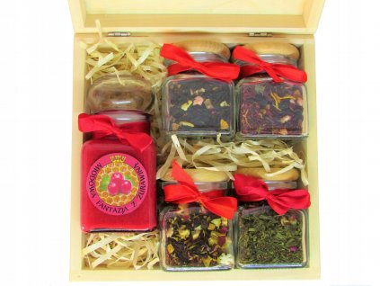 nastaviť Med + 4 čaj Darček k NARODENINÁM !_0