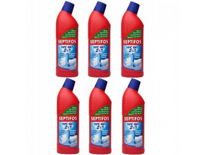Septifos WC Gél 2 v 1 pre Bezpečné žumpy 6 kusov_0