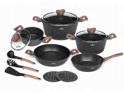 Sada hrncov - Kamenné hrnca Big set hrncov 15el indukcie_0