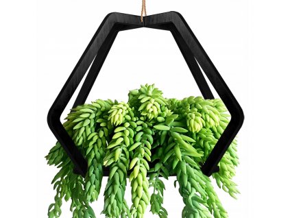 Stojan na kvety - Drevené kvetinový visí pôdne kvety Lucian eco_0