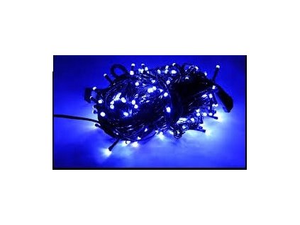 Vonkajšie vianočné osvetlenie - Vonkajšie osvetlenie 300 LED modrá + iskra flash_0